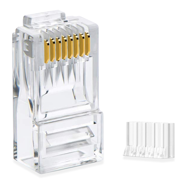 CAT6 UTP 8P8C RJ45 Modular Plug 2 ชิ้นประเภท