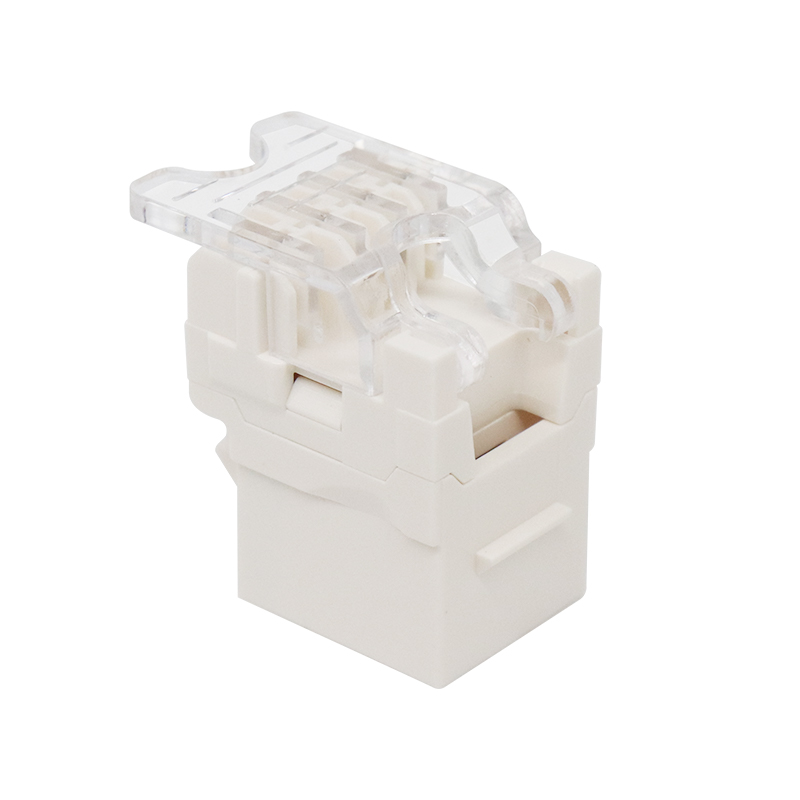 CAT3 RJ11 6P4C 180 องศา UTP TOOLLESS Keystone Jack