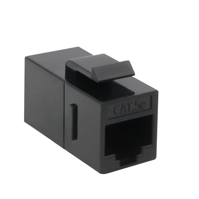 CAT5E ไม่มีการป้องกัน 180 องศา Keystone Jack Inline Coupler
