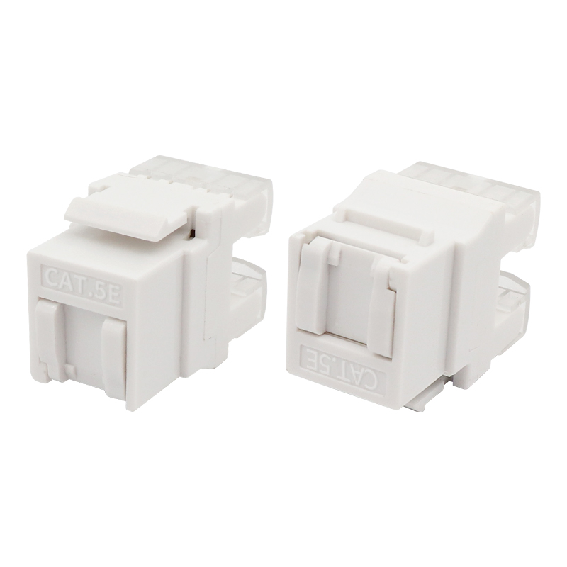 cat5e utp 180 องศาหมัดแจ็ค Keystone พร้อมประตูฝุ่น