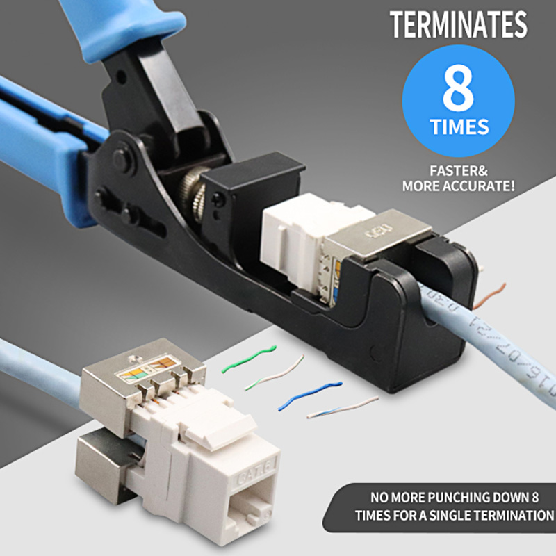 RJ45 Keystone Jack Punch Down Speed ​​Tendination Tool สำหรับ 180 องศา PX-T-DS